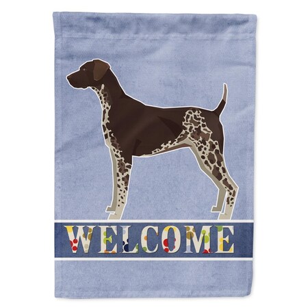 Carolines Treasures German Shorthaired Pointer Welcome Flag Canvas House Size CK3600CHF